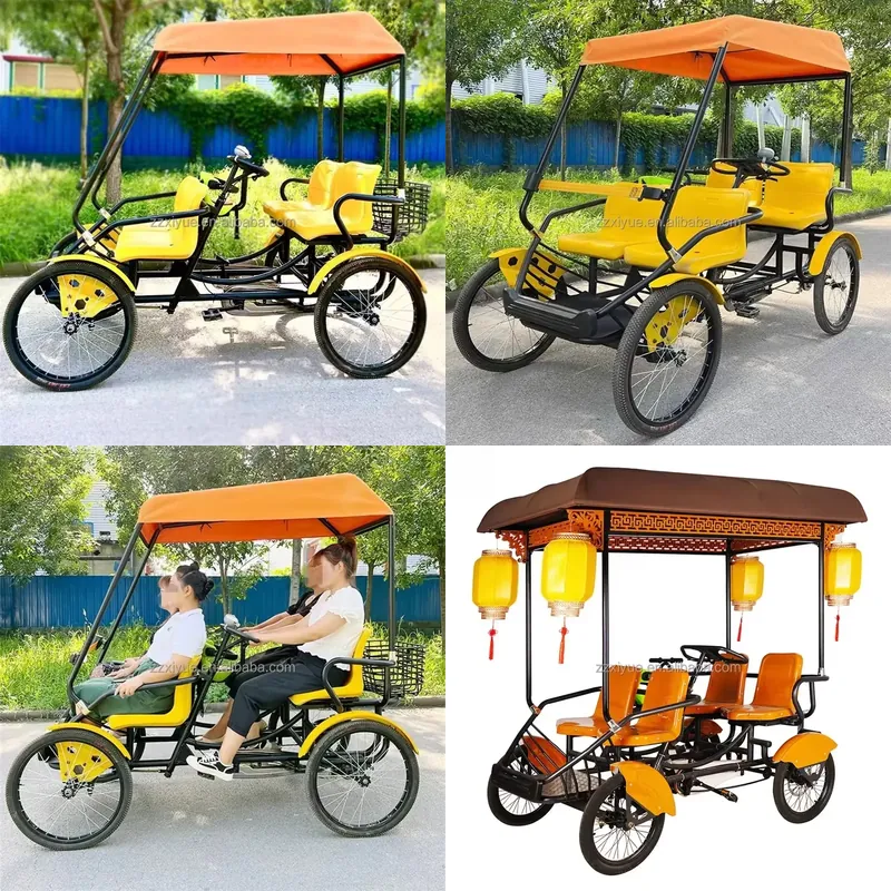 Cycling Quads - Bicicletta stabile a quattro posti per