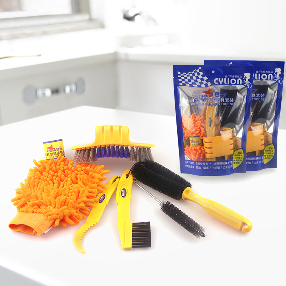 Bike Chain Cleaner - Set di 6 Pezzi per Pulizia