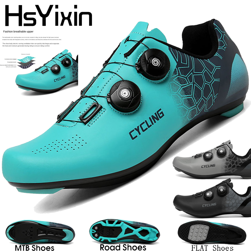 Road Bike Cleats - Scarpe da Ciclismo Uomo Traspiranti MTB
